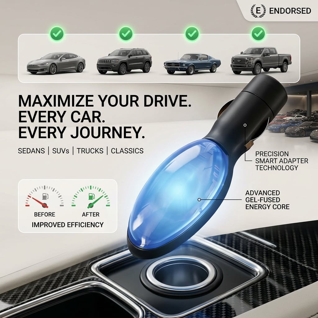 Saves 70% on fuel consumption. — Plug-and-Play Fuel Saver: Drive Further, Improve Fuel Efficiency