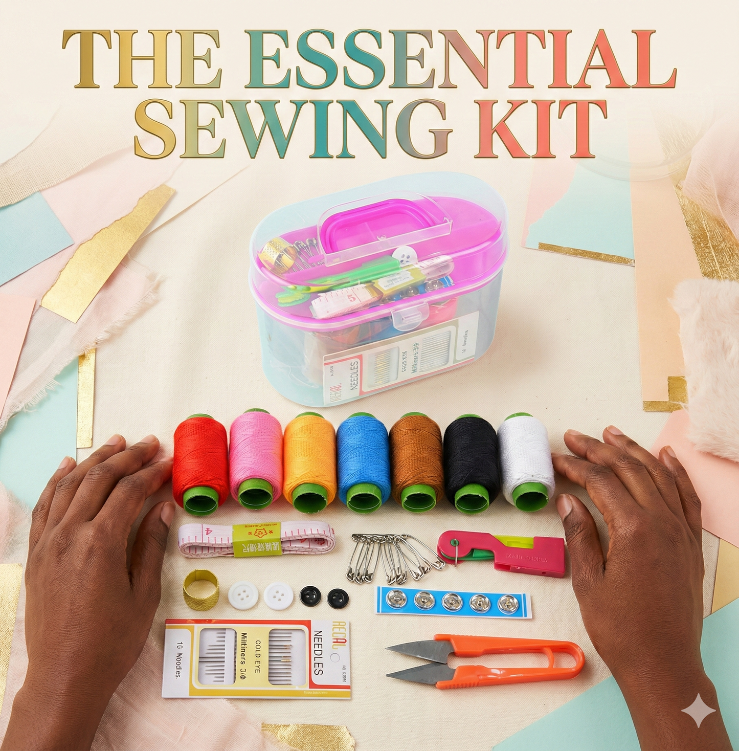 Sewing tool kit box