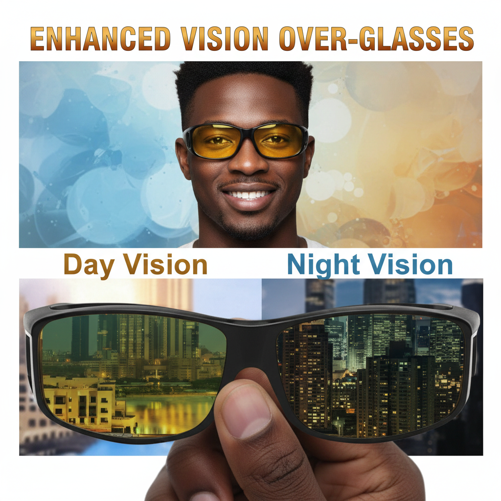 2 in 1 HD Night Vision Glasses