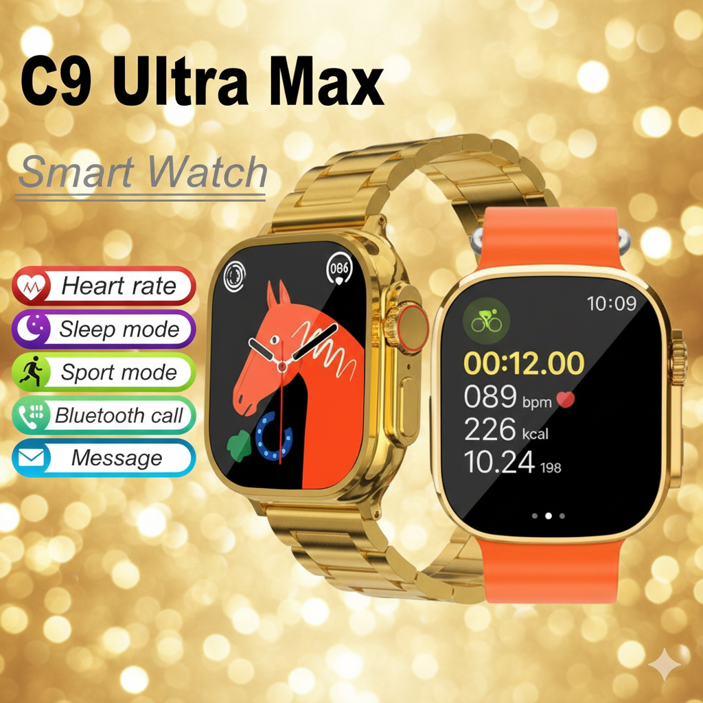 2026 c9 Ultra Pro Gold Smart Watch