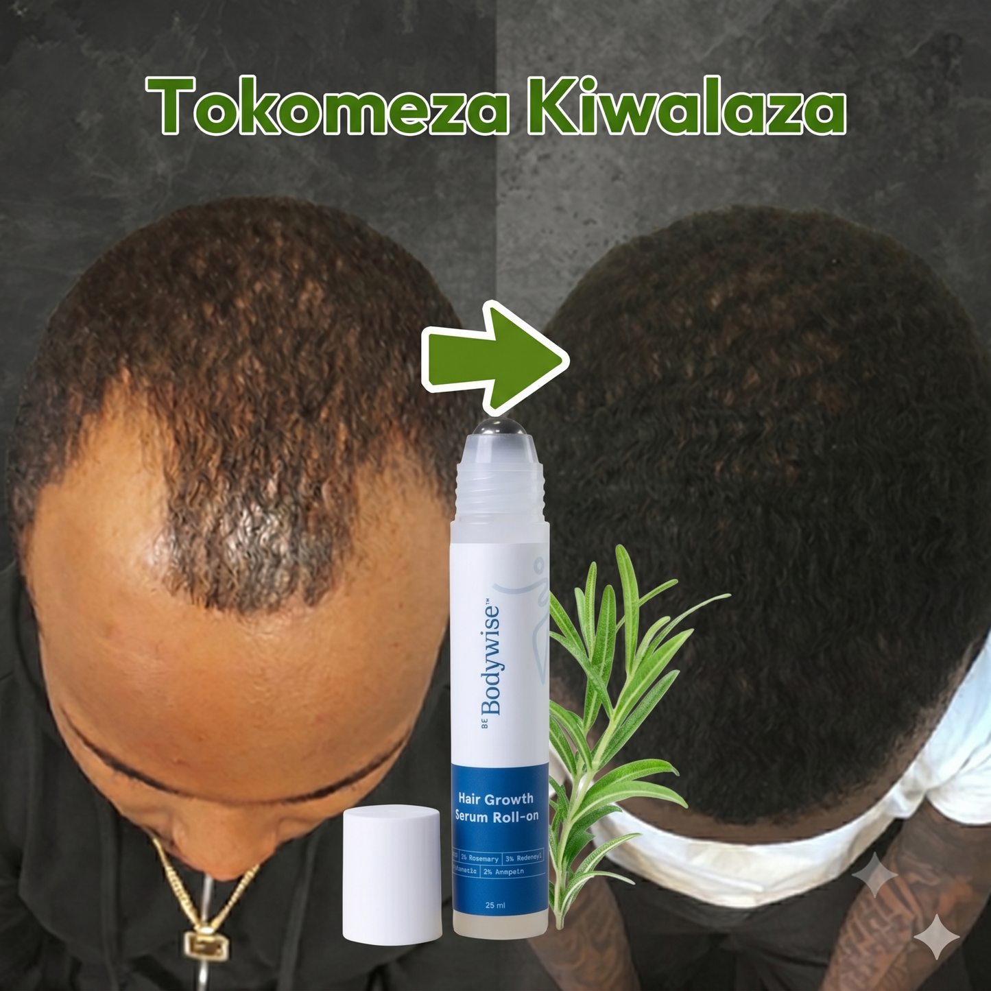 Advanced Hair Growth Serum Roll-On | 100% Natural