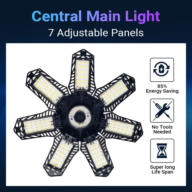 Smart 7+1 Deformable LED Garage & Shop Lights