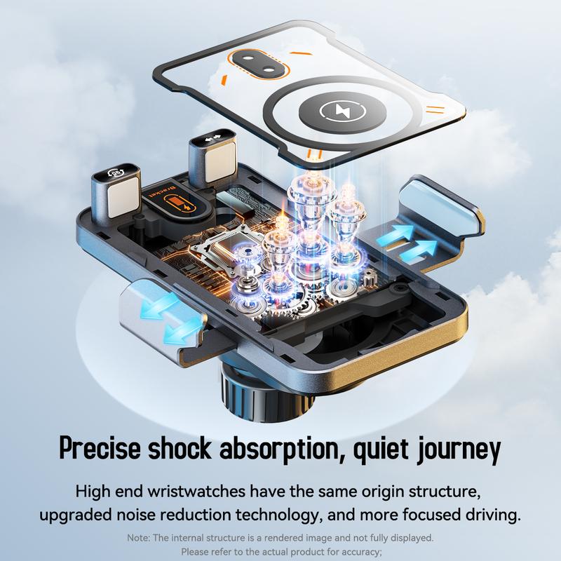 Premium 2-in-1 Smart Induction Wireless Car Charger Holder