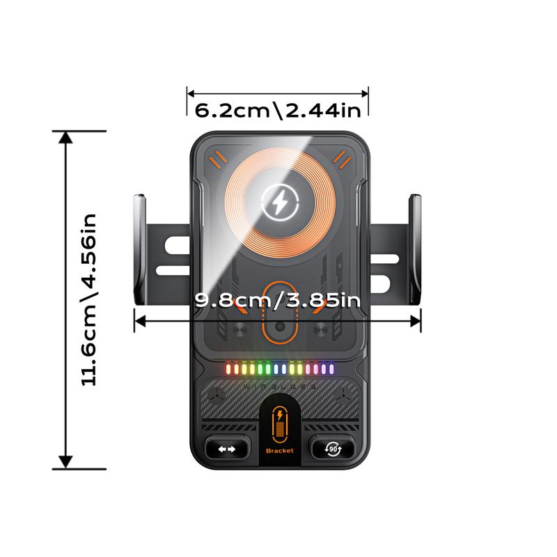 Premium 2-in-1 Smart Induction Wireless Car Charger Holder