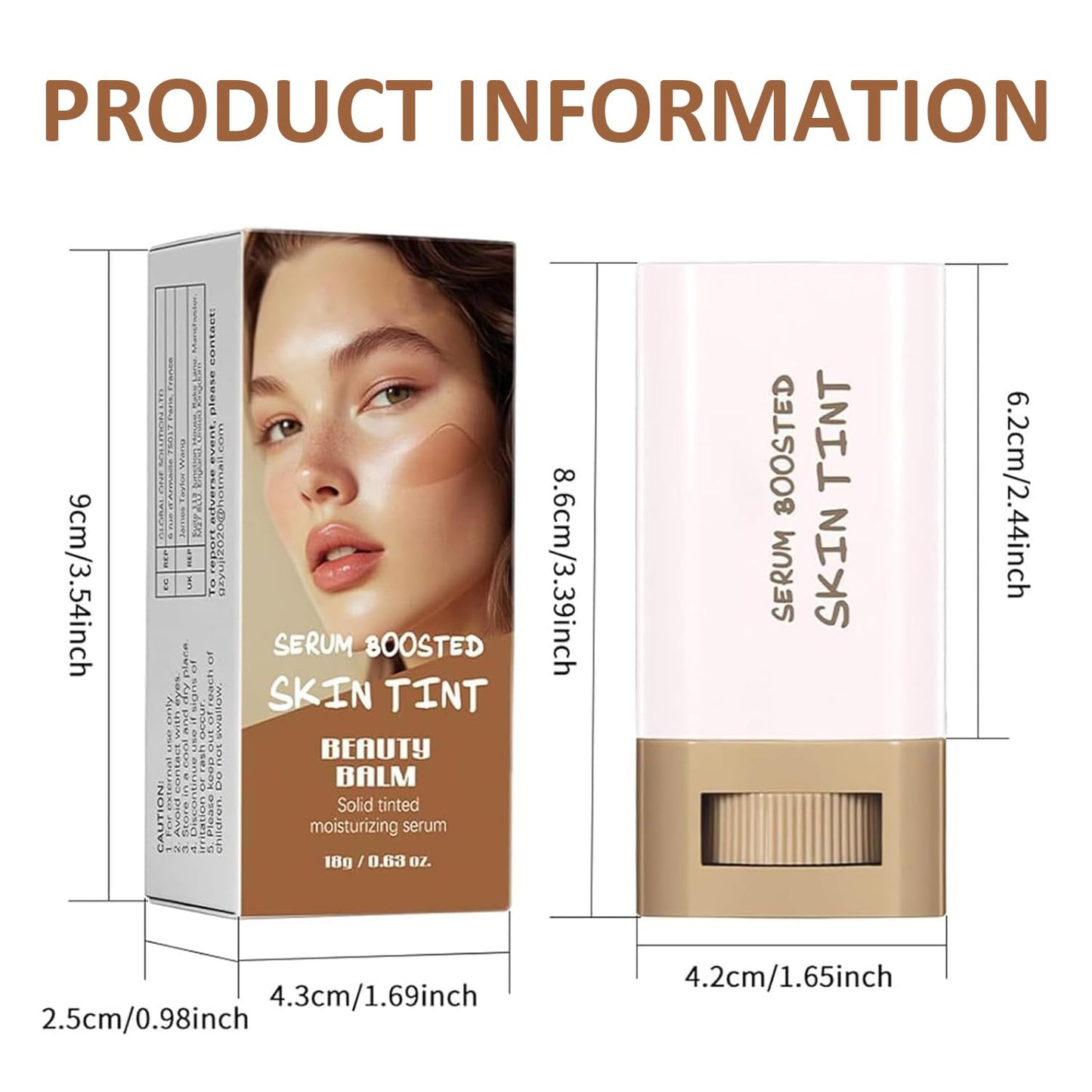 Smart 4-in-1 Solid Serum Skin Tint & Foundation Stick Duo Pack