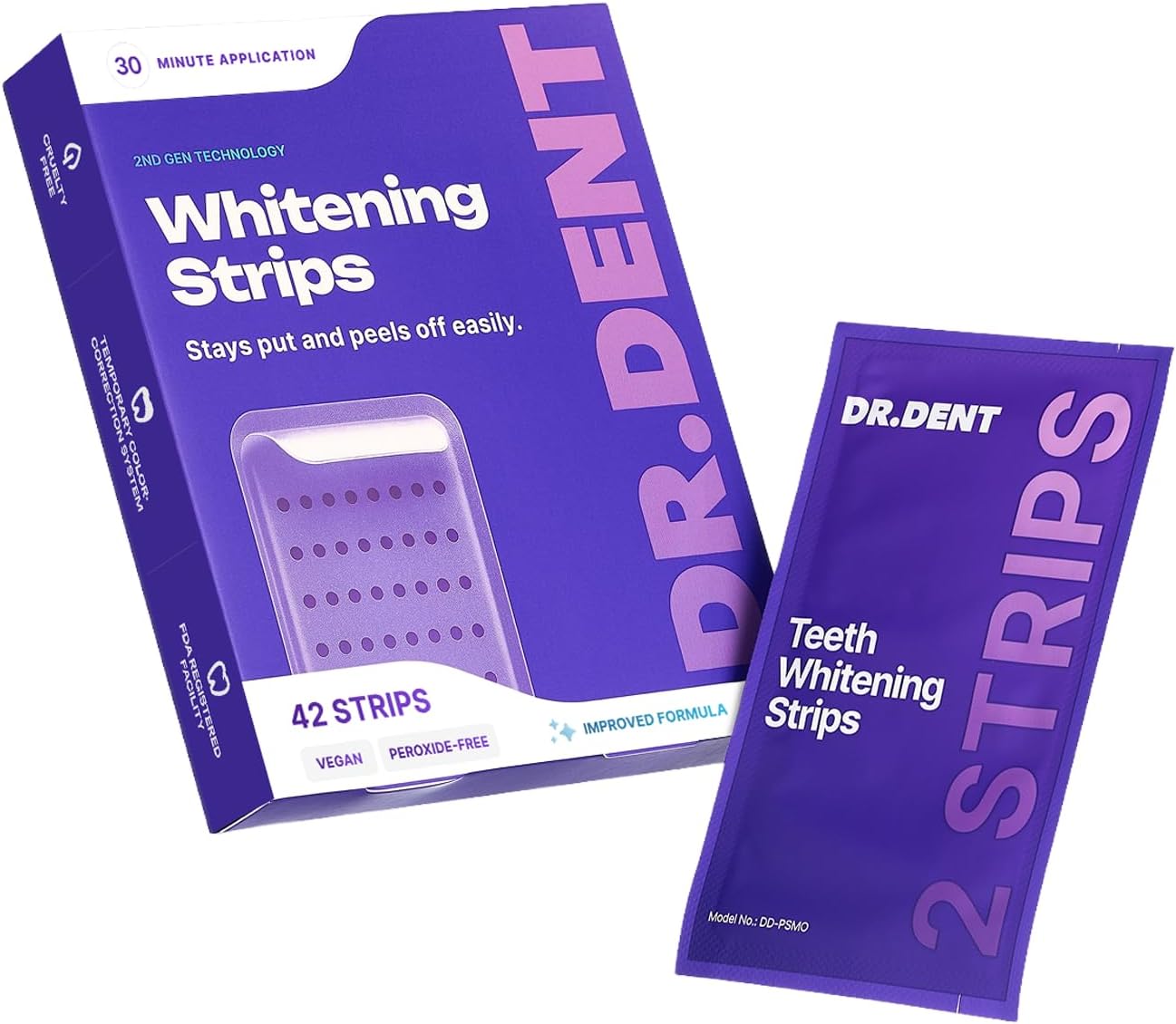 Purple Teeth Whitening Strips