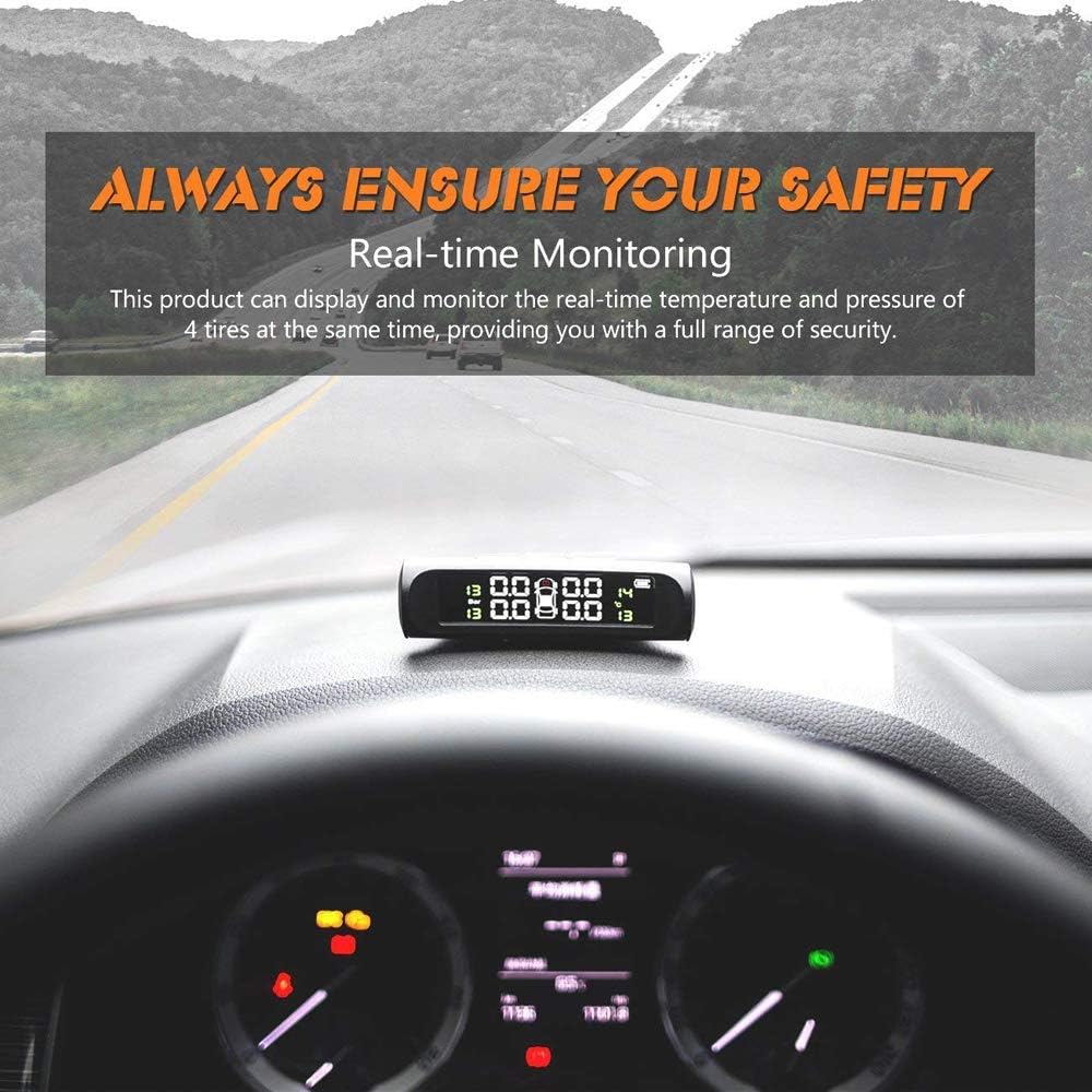 Smart Wireless Solar Tire Pressure Monitoring System