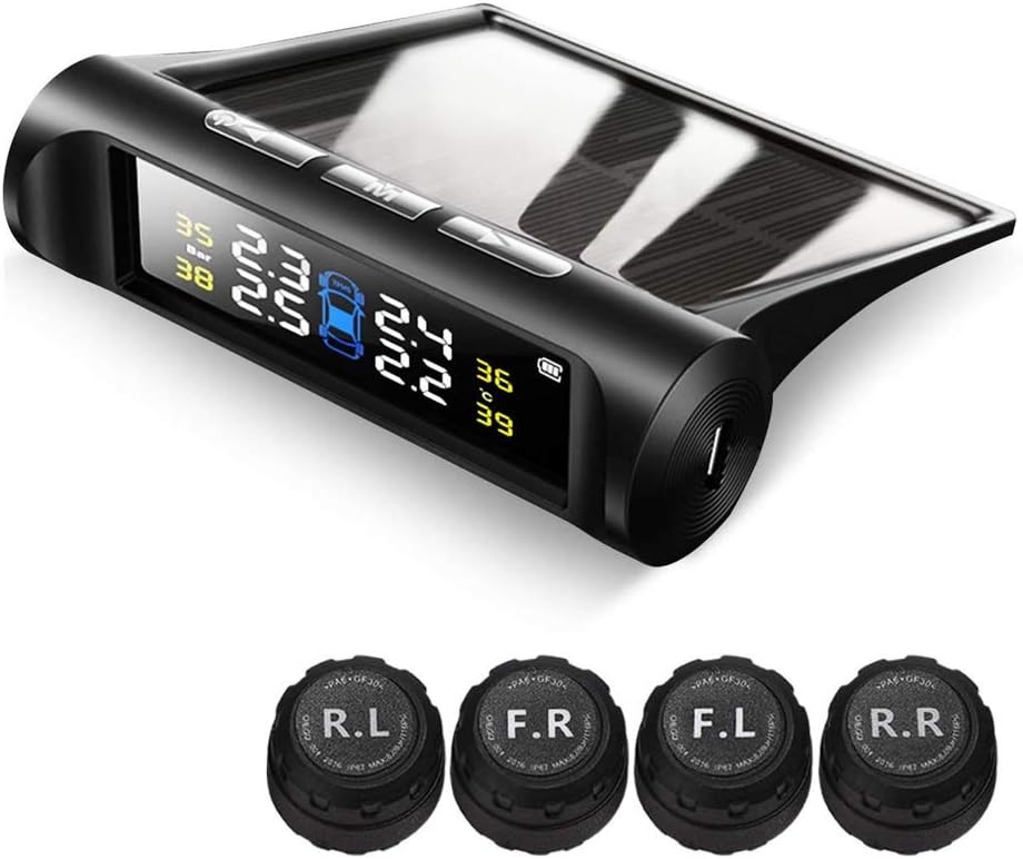 Smart Wireless Solar Tire Pressure Monitoring System