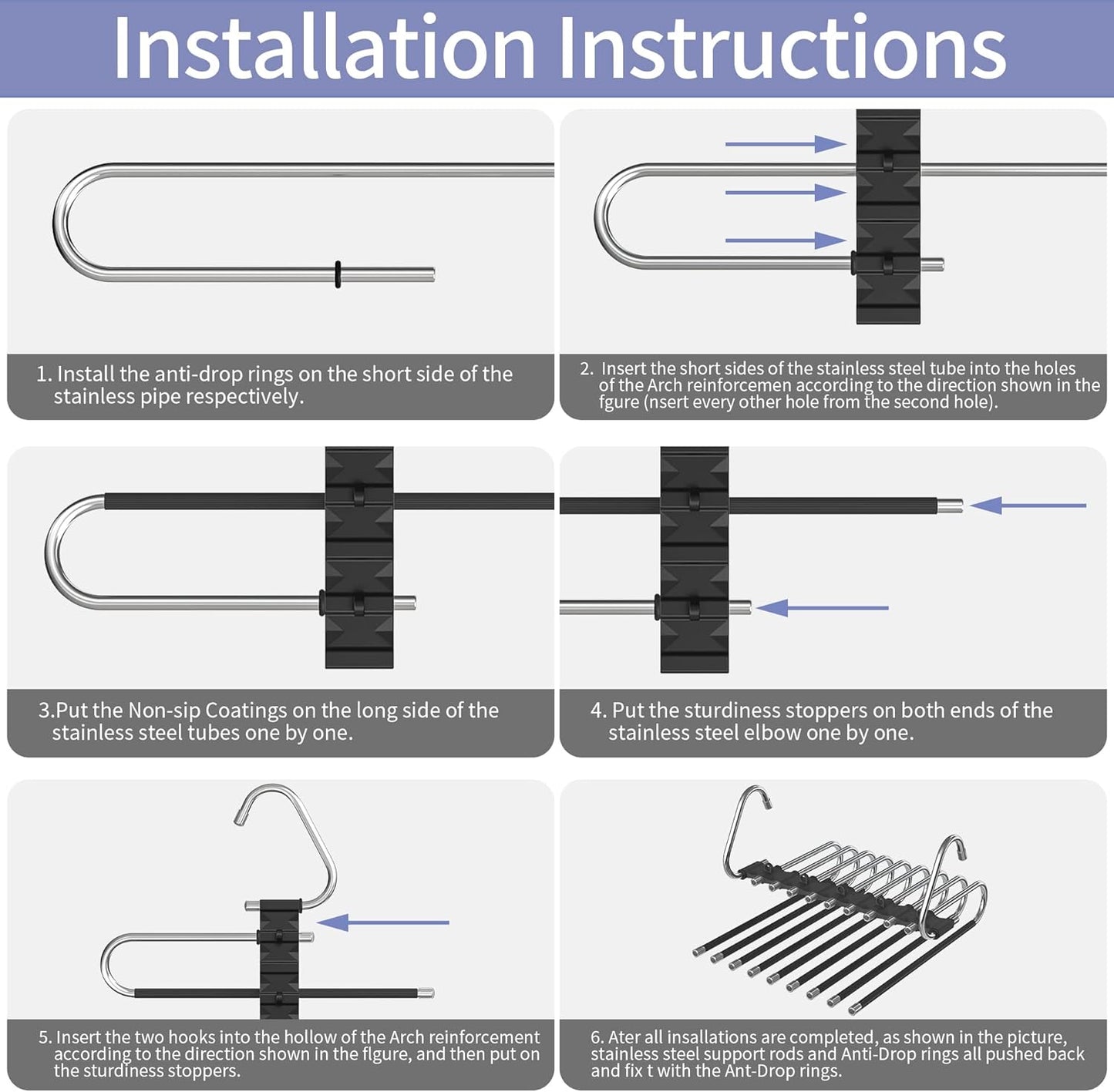 9-In-1 Space Saving clothes Hangers