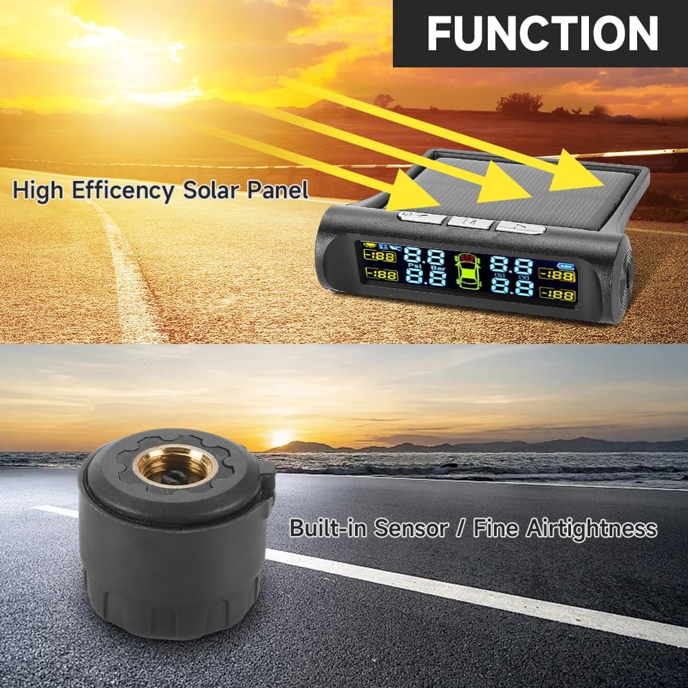 Smart Wireless Solar Tire Pressure Monitoring System