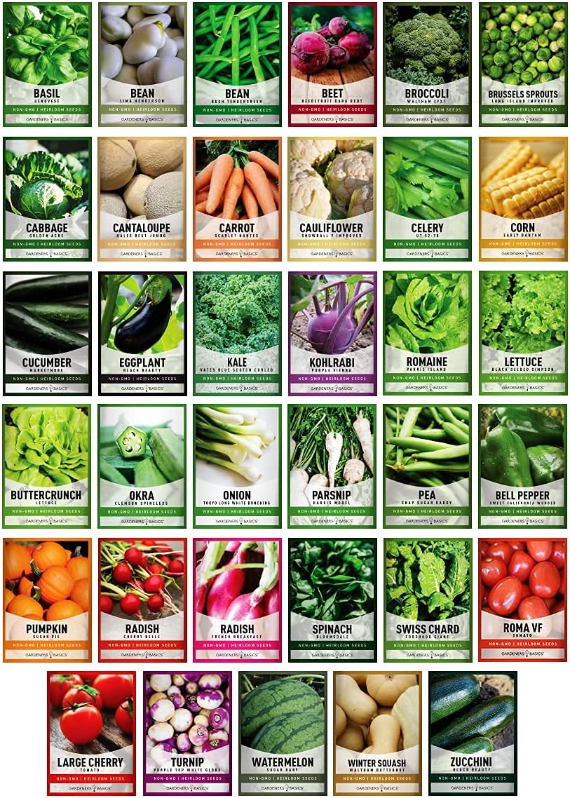 Smart 35-Pack Heirloom Vegetable Seed Kit