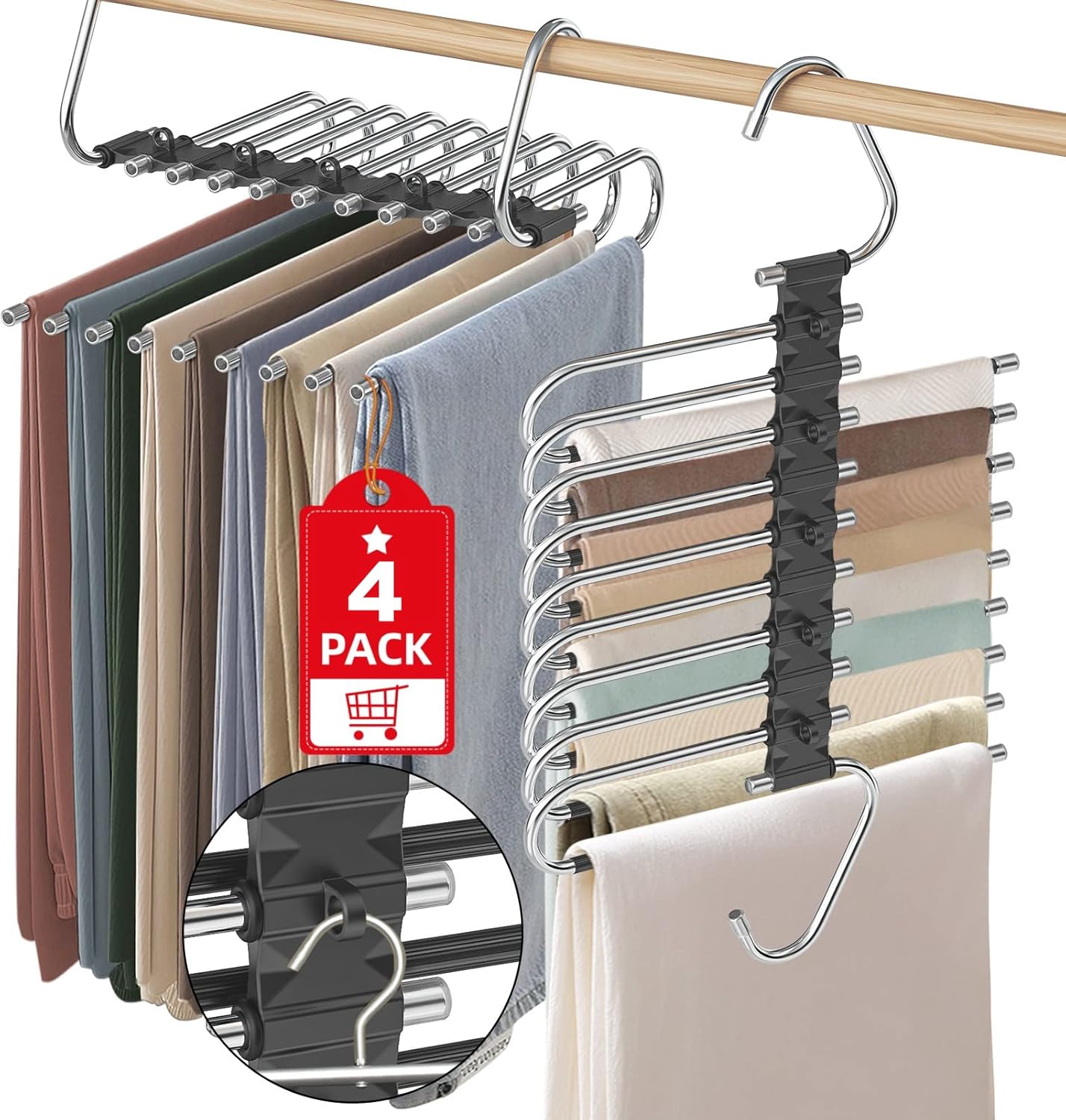 9-In-1 Space Saving clothes Hangers
