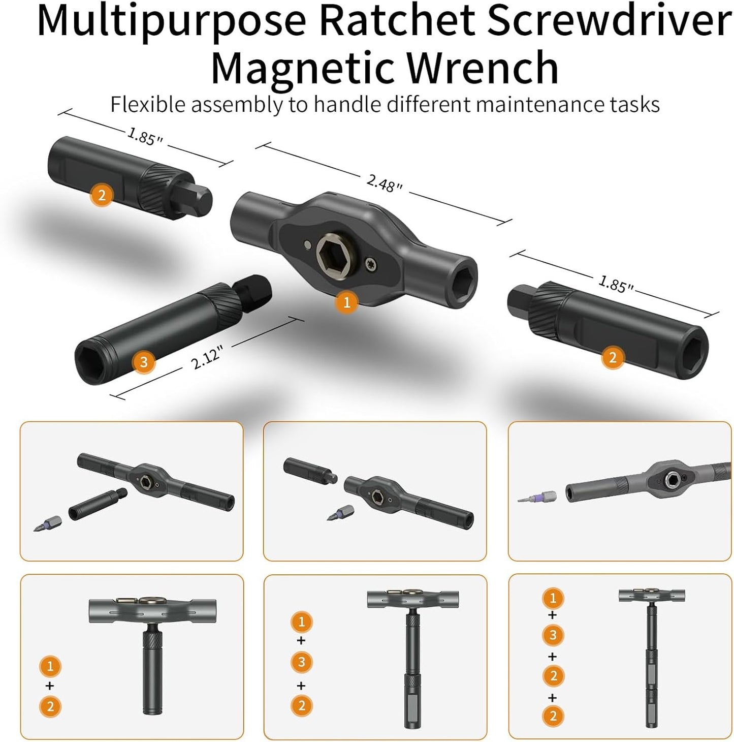 Ultimate 24-in-1 Magnetic Ratchet Screwdriver Kit