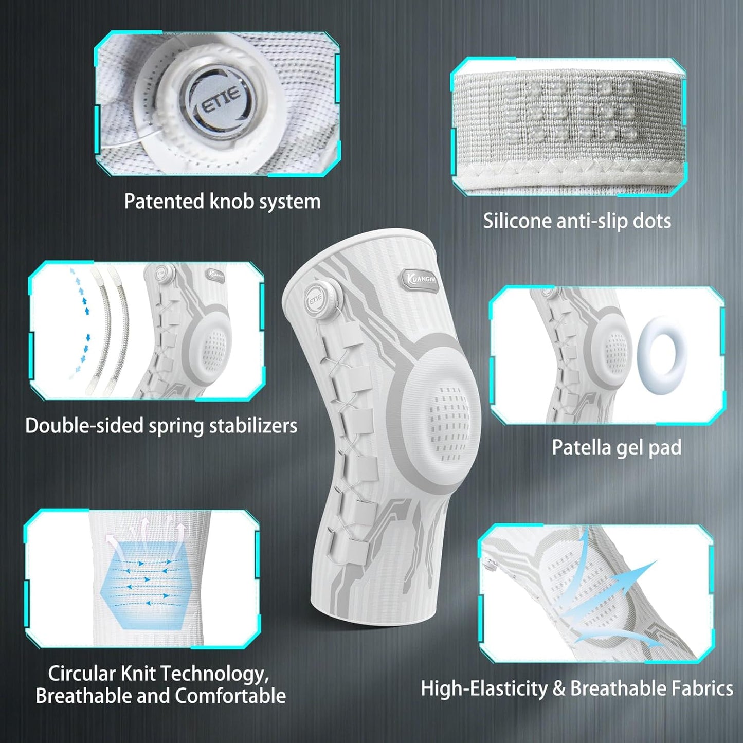 Professional Knob System Knee Brace for Pain Relief