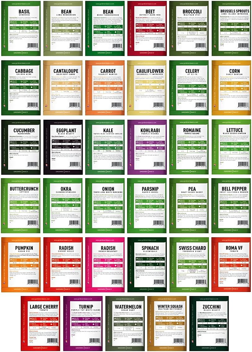Smart 35-Pack Heirloom Vegetable Seed Kit