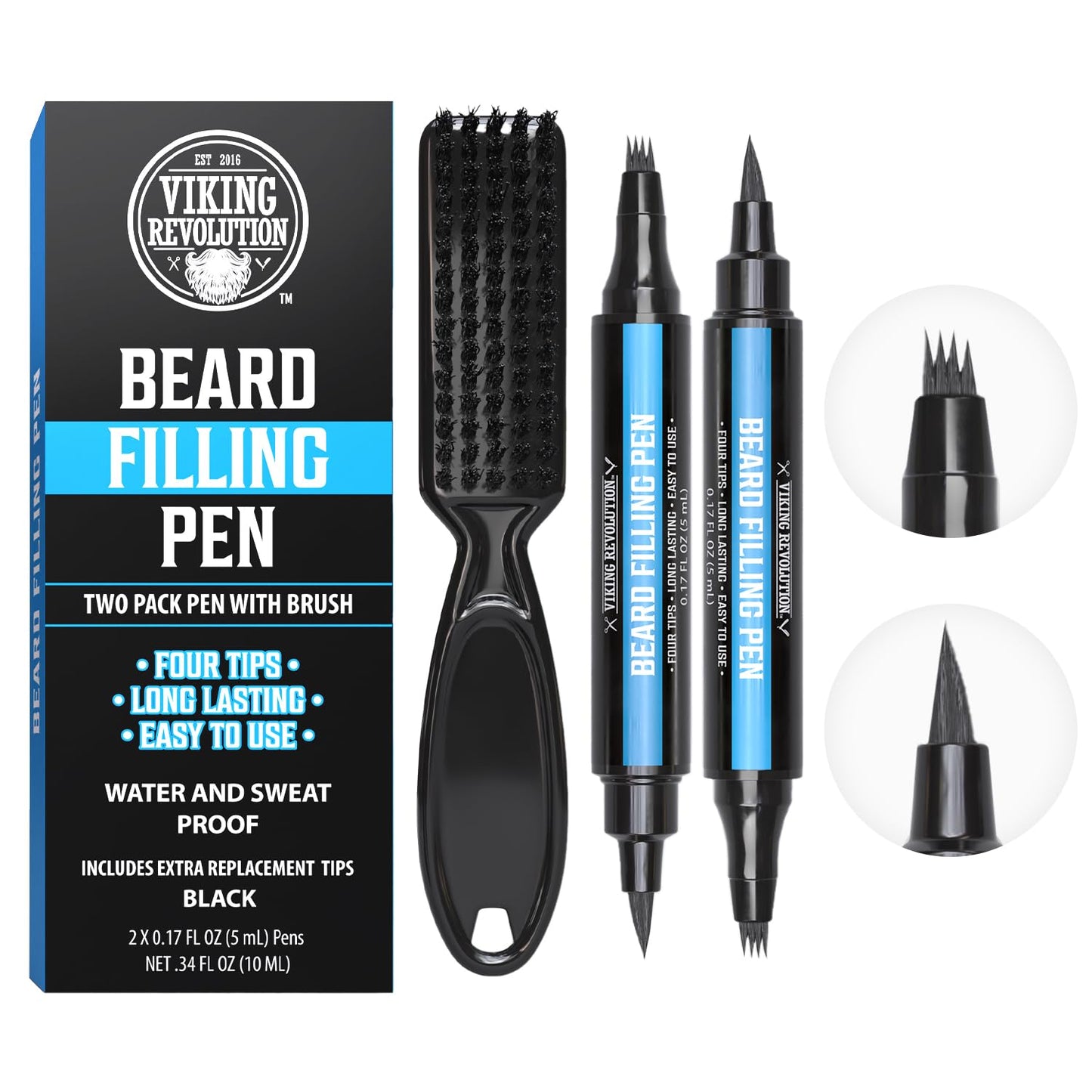 Smart 2-in-1 Hands-Free Beard Shaping & Filling Pen
