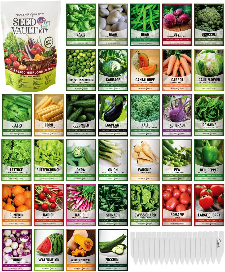Smart 35-Pack Heirloom Vegetable Seed Kit