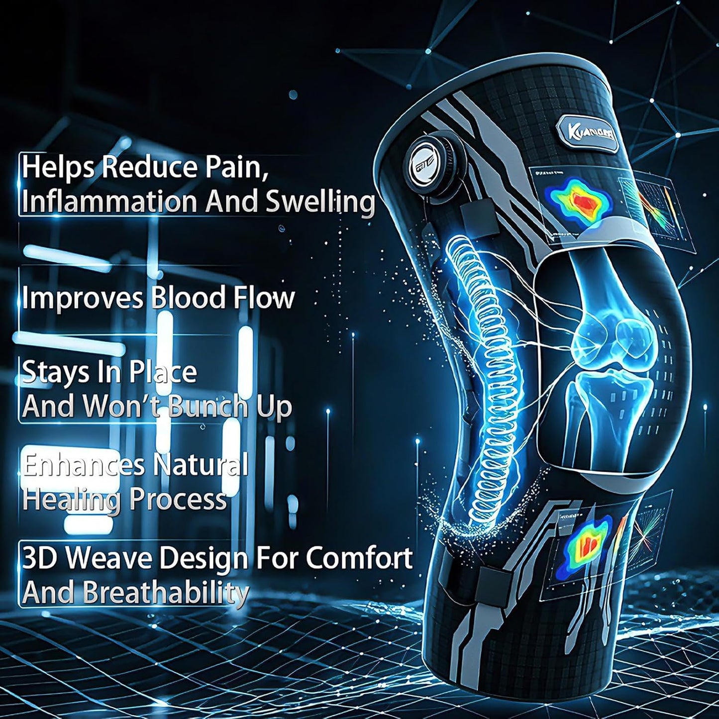 Professional Knob System Knee Brace for Pain Relief