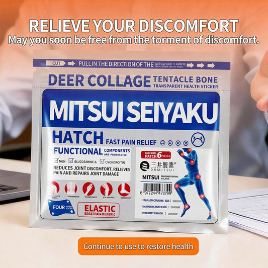 DRMITSUI Seiyaku Advanced Bone Pain & Muscle Recovery Patches - 6 Premium Natural Patches