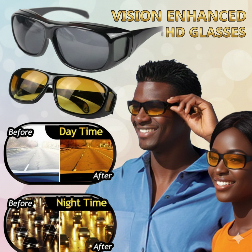 2 in 1 HD Night Vision Glasses