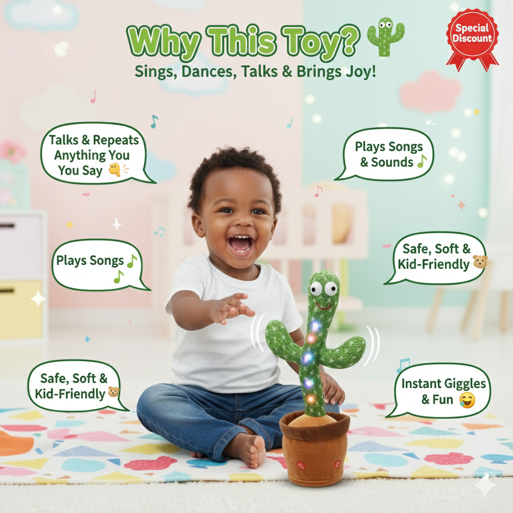 Dancing & Talking Cactus Toy
