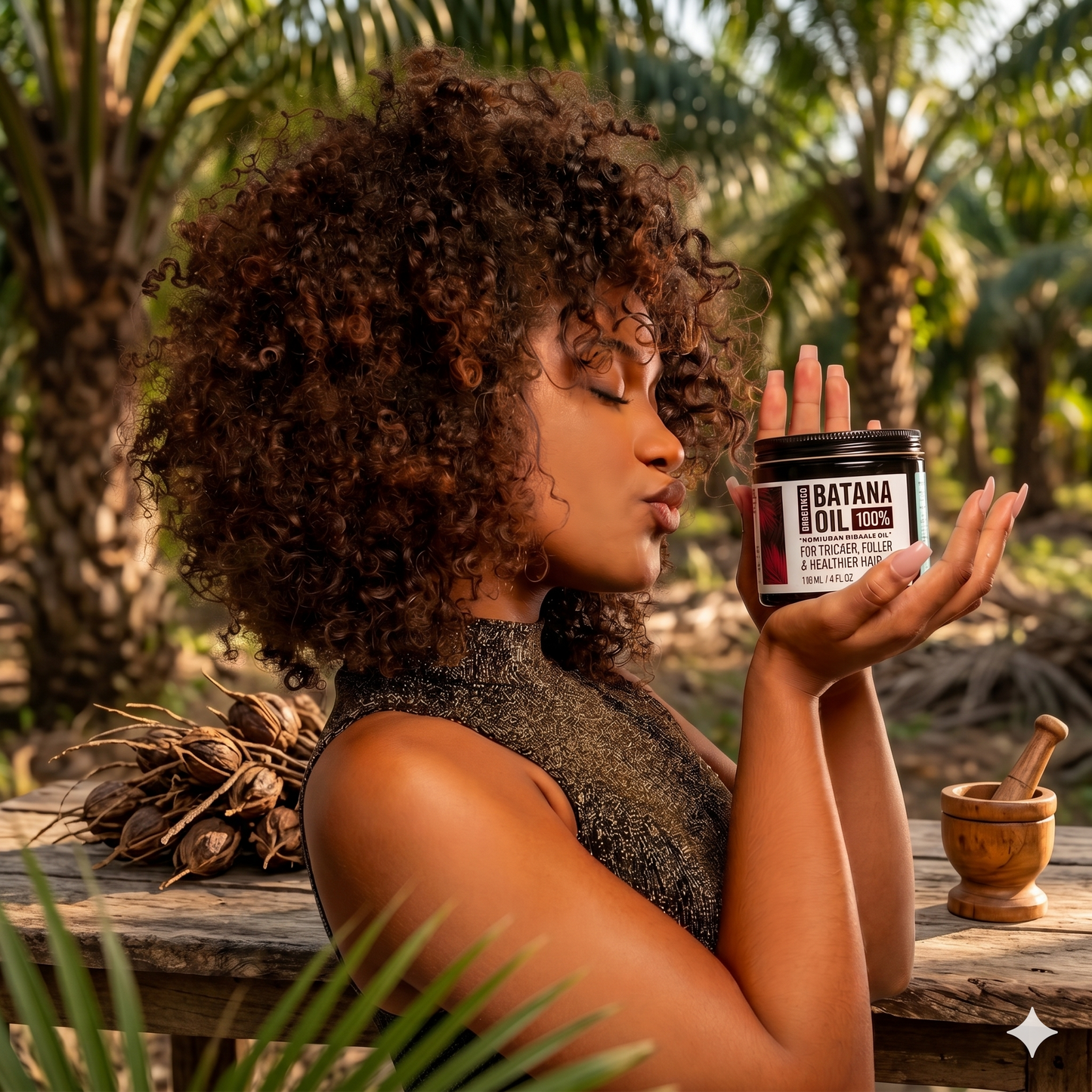 100% Natural Unrefined Batana oil Hair Growth & Thicker Hair