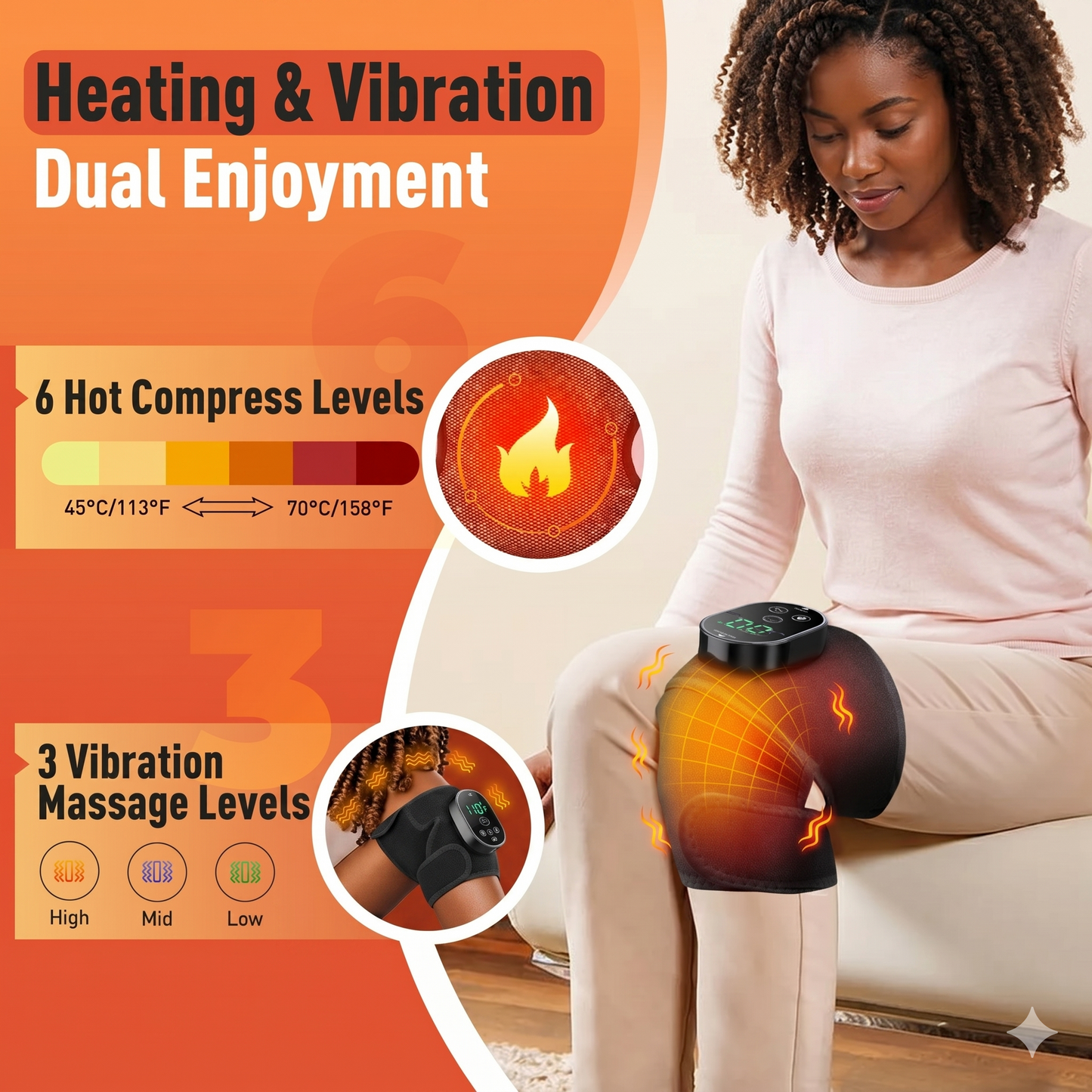 Electric Heat Knee Massager