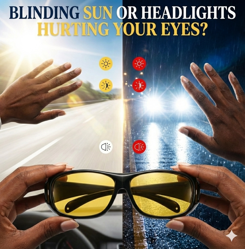 2 in 1 HD Night Vision Glasses