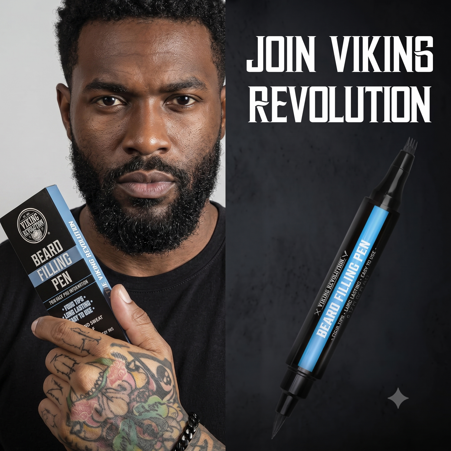 Smart 2-in-1 Hands-Free Beard Shaping & Filling Pen