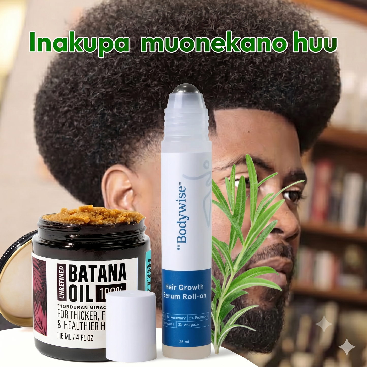 Advanced Hair Growth Serum Roll-On | 100% Natural