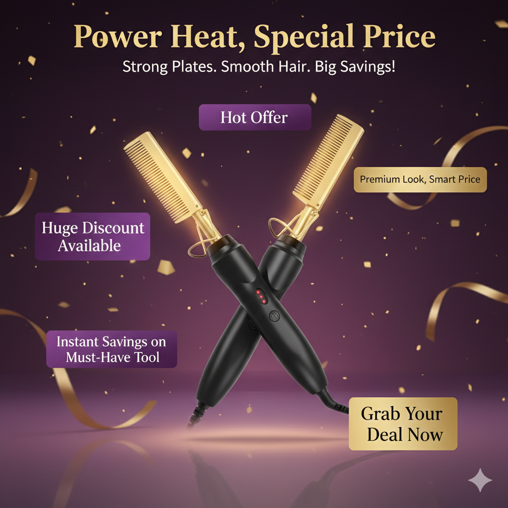 Sleek Electric Hair Straightener
