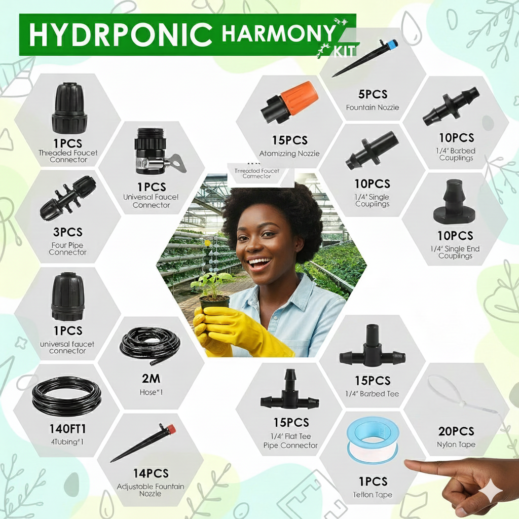 140FT Drip Irrigation System