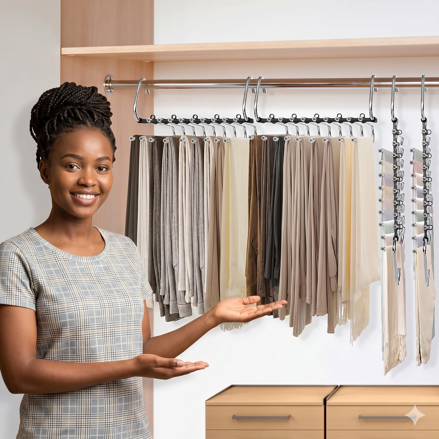 9-In-1 Space Saving clothes Hangers