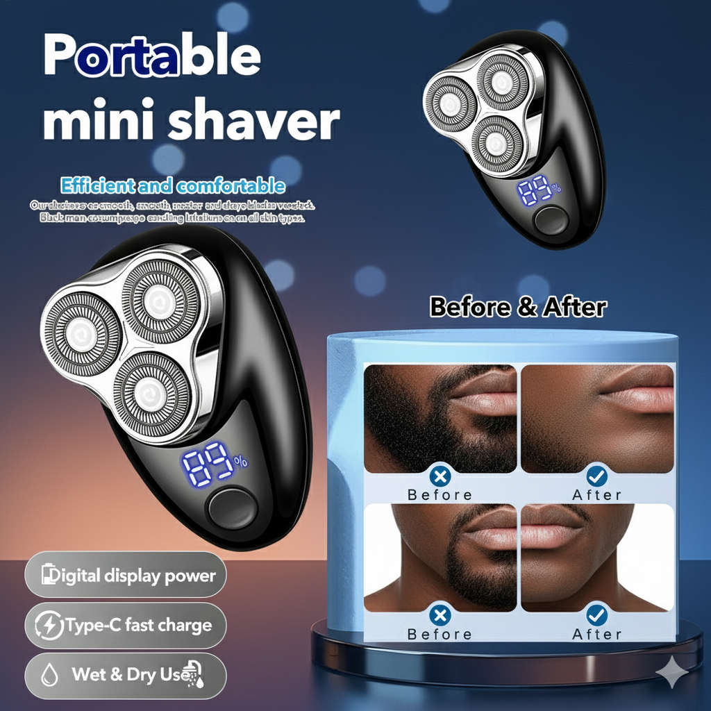Portable ElectrPortable Electric Shaveric Shaver