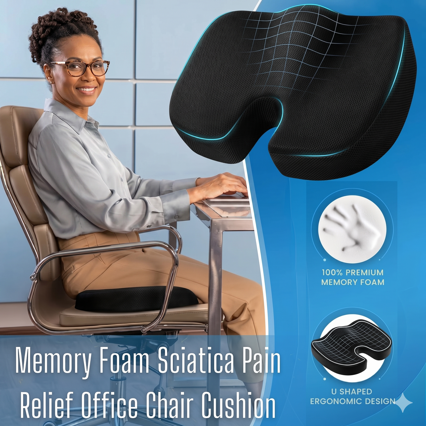 U-Shaped lumbar Ergonomic Cushion