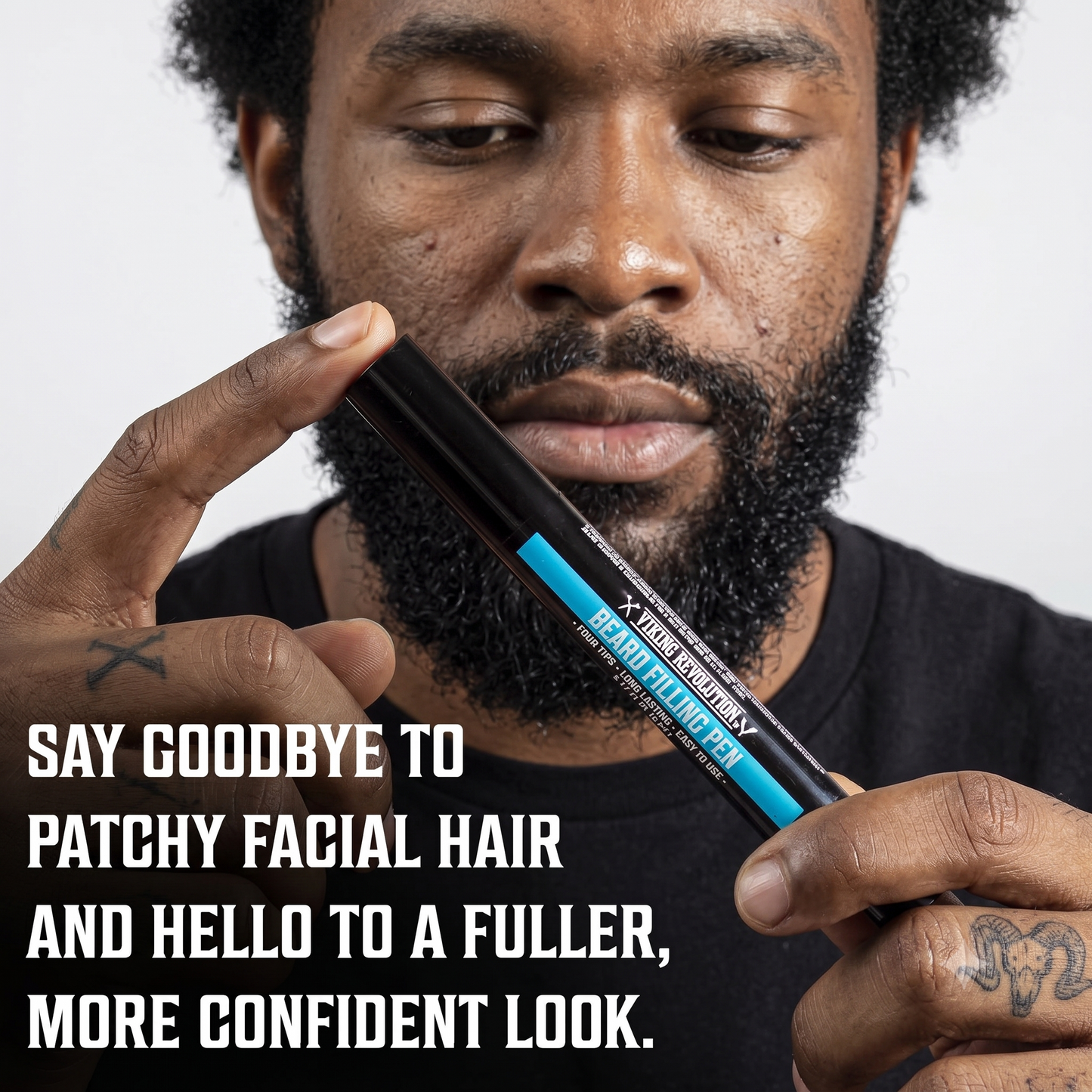 Smart 2-in-1 Hands-Free Beard Shaping & Filling Pen