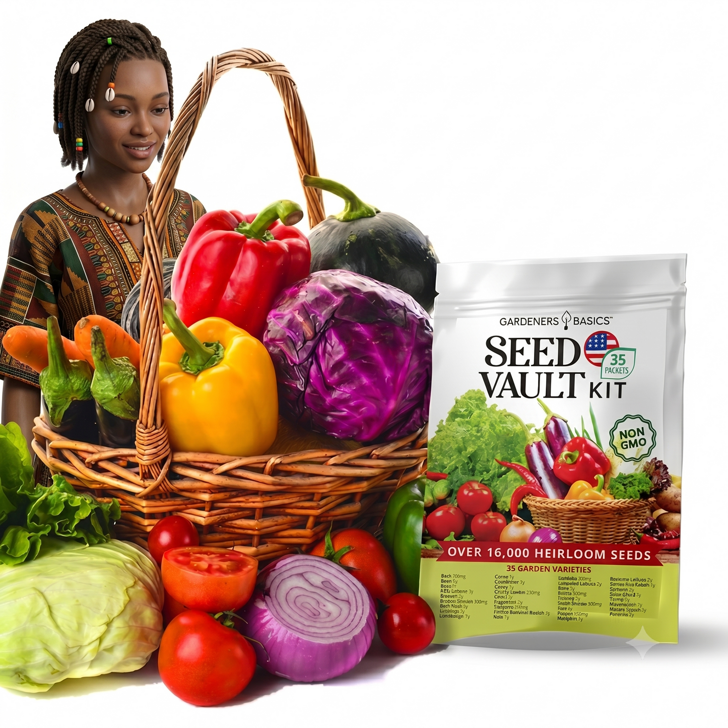 Smart 35-Pack Heirloom Vegetable Seed Kit