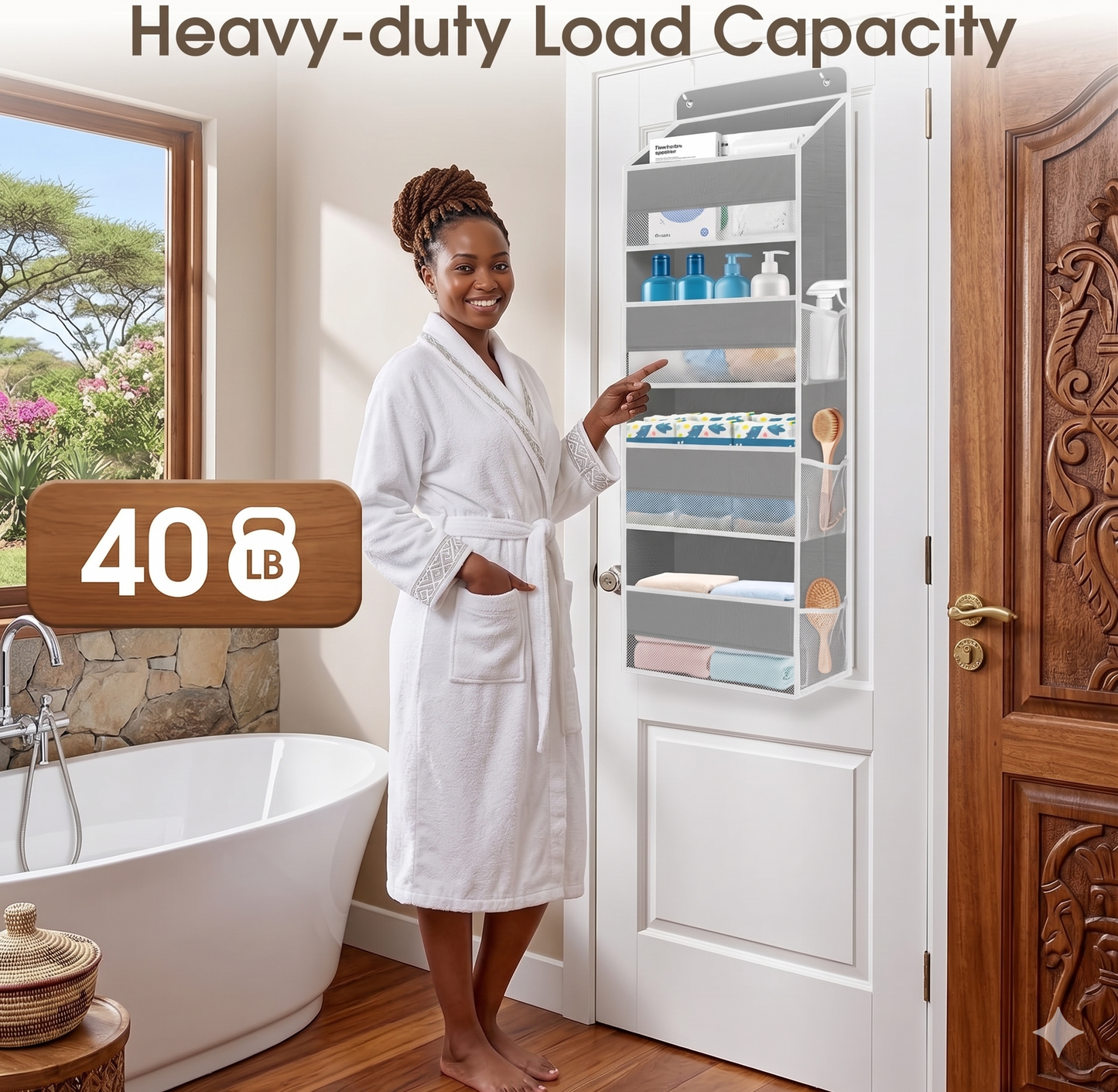 5-Tier Over The Door Organizer Storage