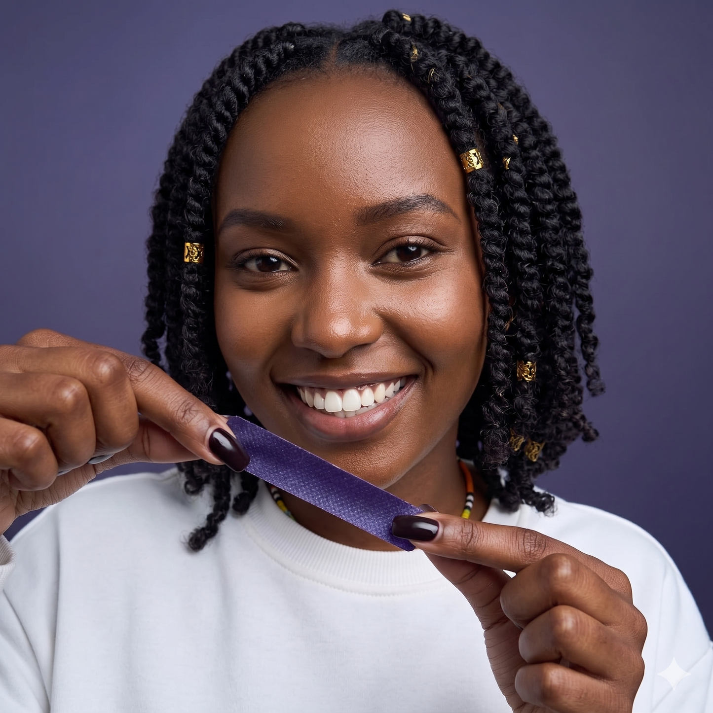 Purple Teeth Whitening Strips
