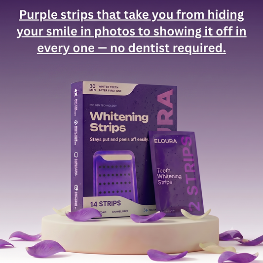 Purple Teeth Whitening Strips