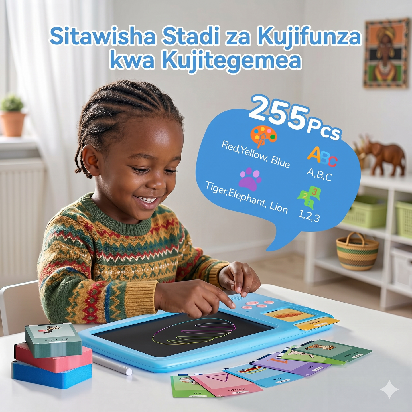 2-in-1 Talking Flash Cards & LCD Writing Tablet - Pediatrician Approved