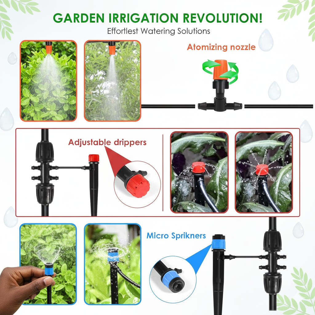140FT Drip Irrigation System
