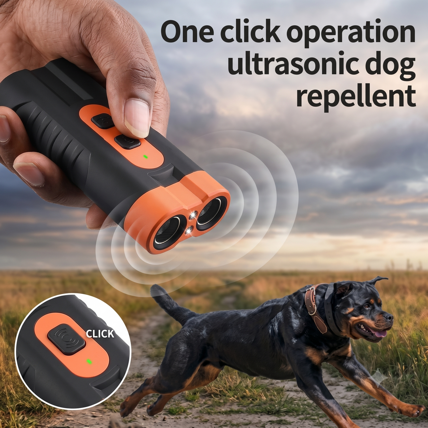 Smart 4-in-1 Ultrasonic Dog Bark Deterrent & Training Shield