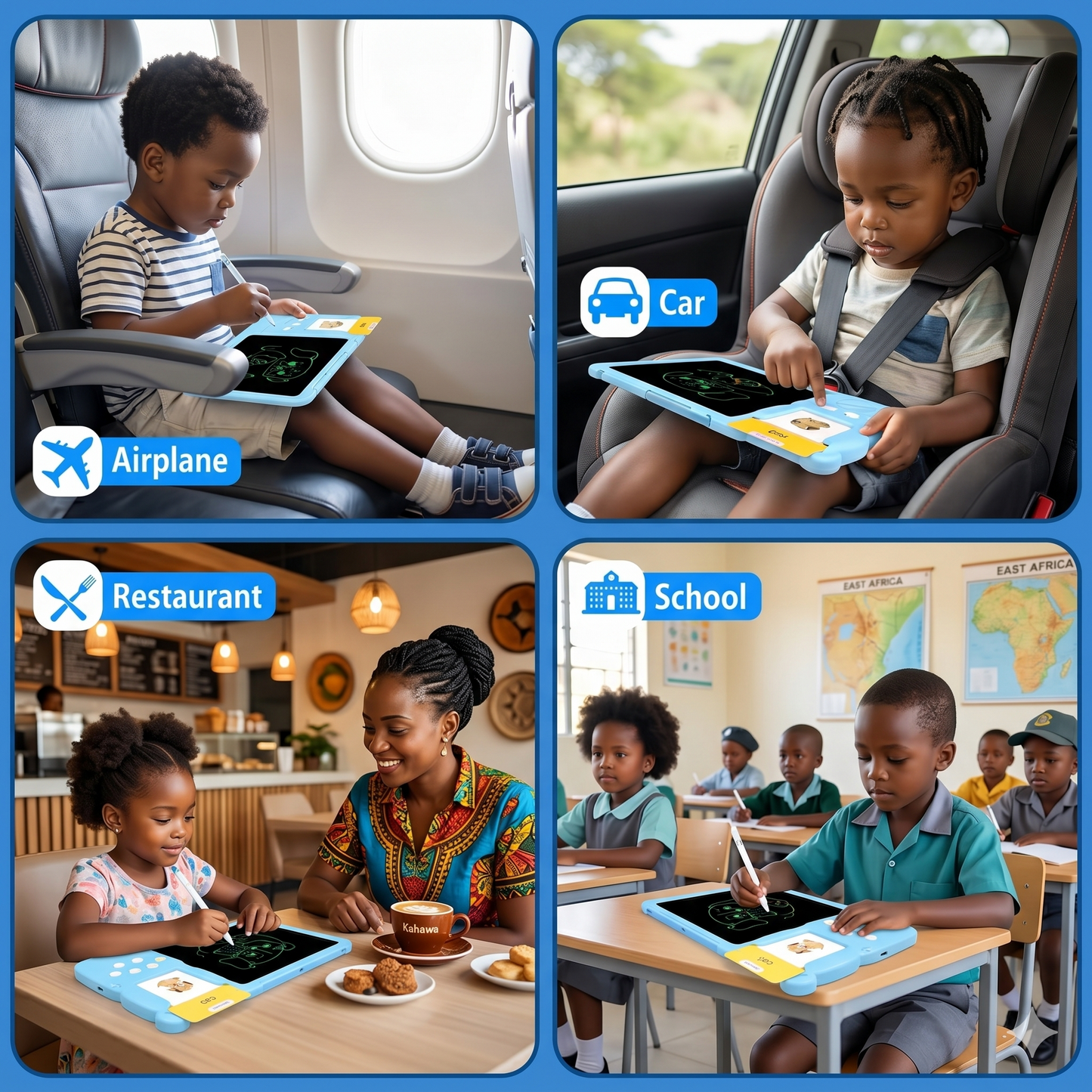 2-in-1 Talking Flash Cards & LCD Writing Tablet - Pediatrician Approved