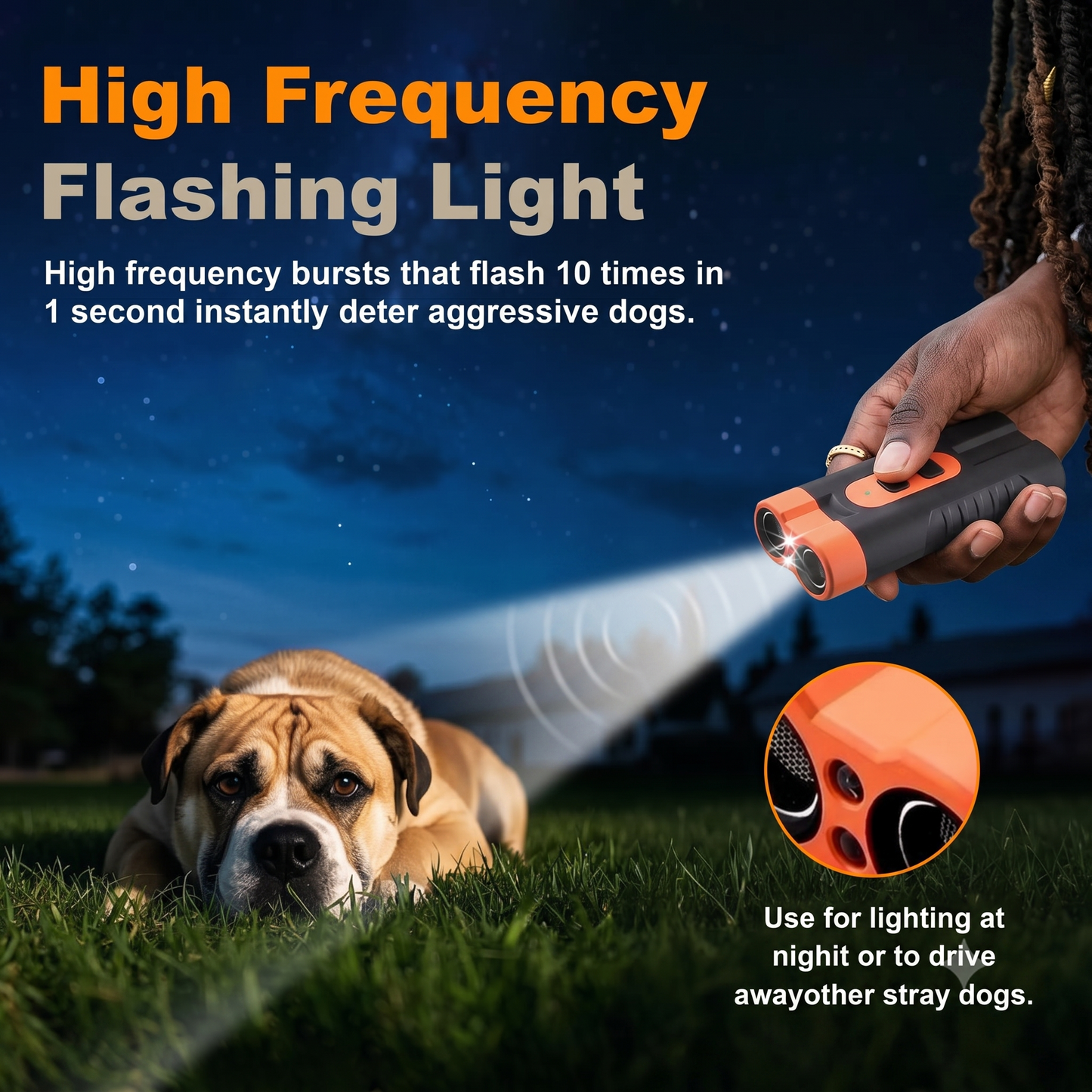 Smart 4-in-1 Ultrasonic Dog Bark Deterrent & Training Shield