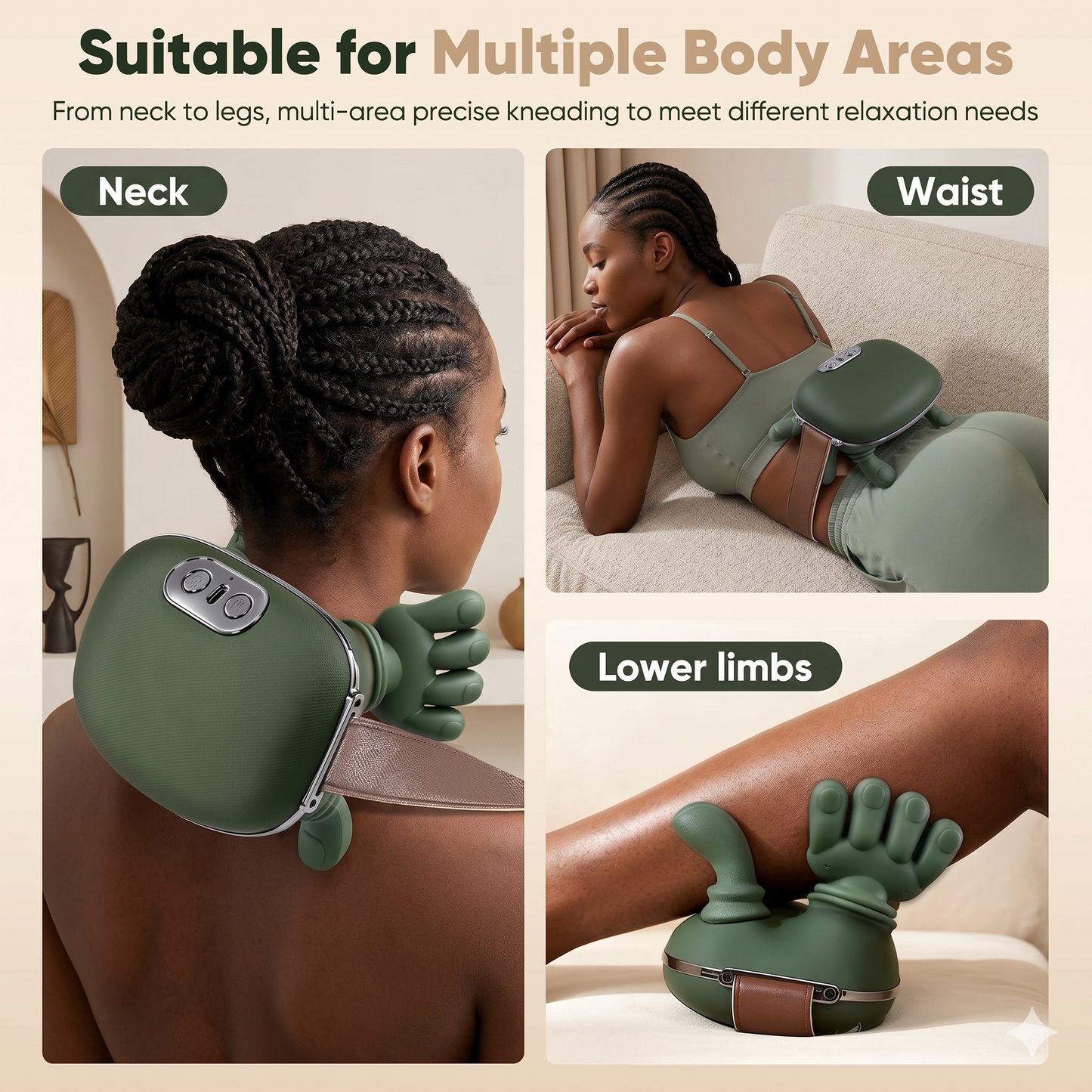 4D Heated Neck and Back Massager