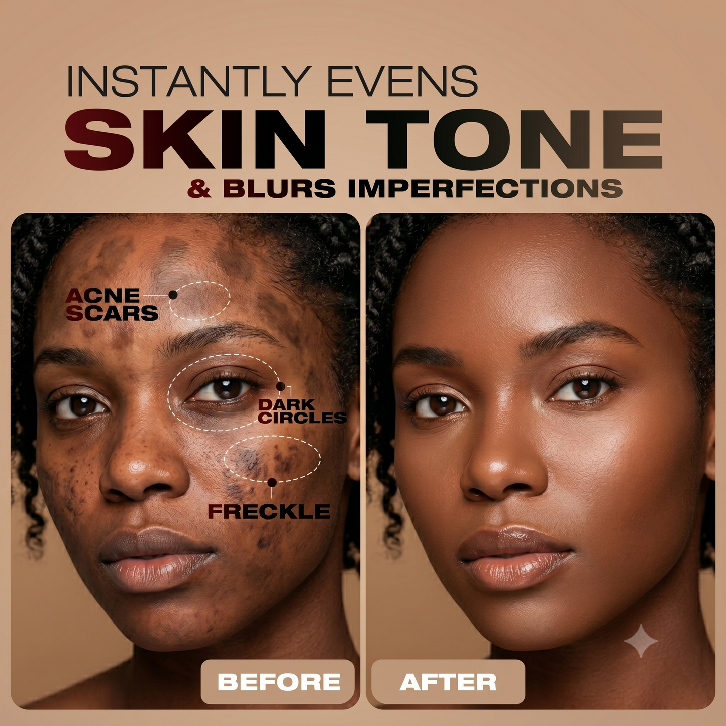 Smart 4-in-1 Solid Serum Skin Tint & Foundation Stick Duo Pack