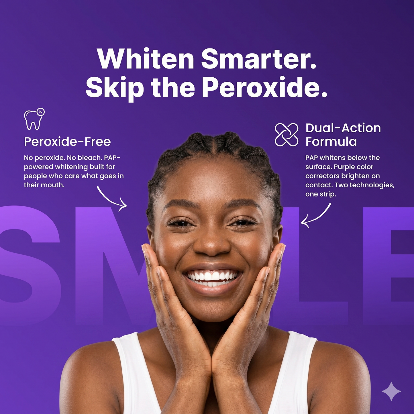Purple Teeth Whitening Strips