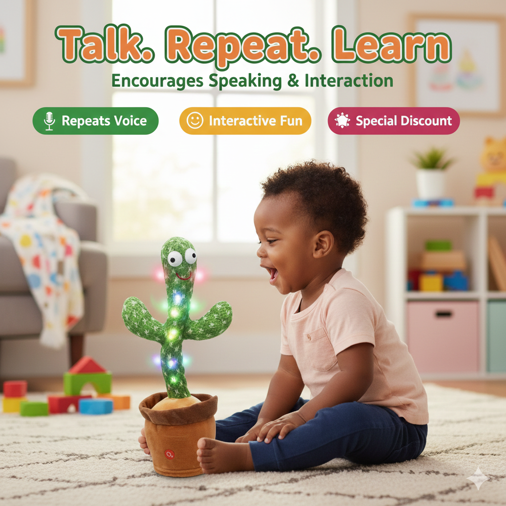 Dancing & Talking Cactus Toy