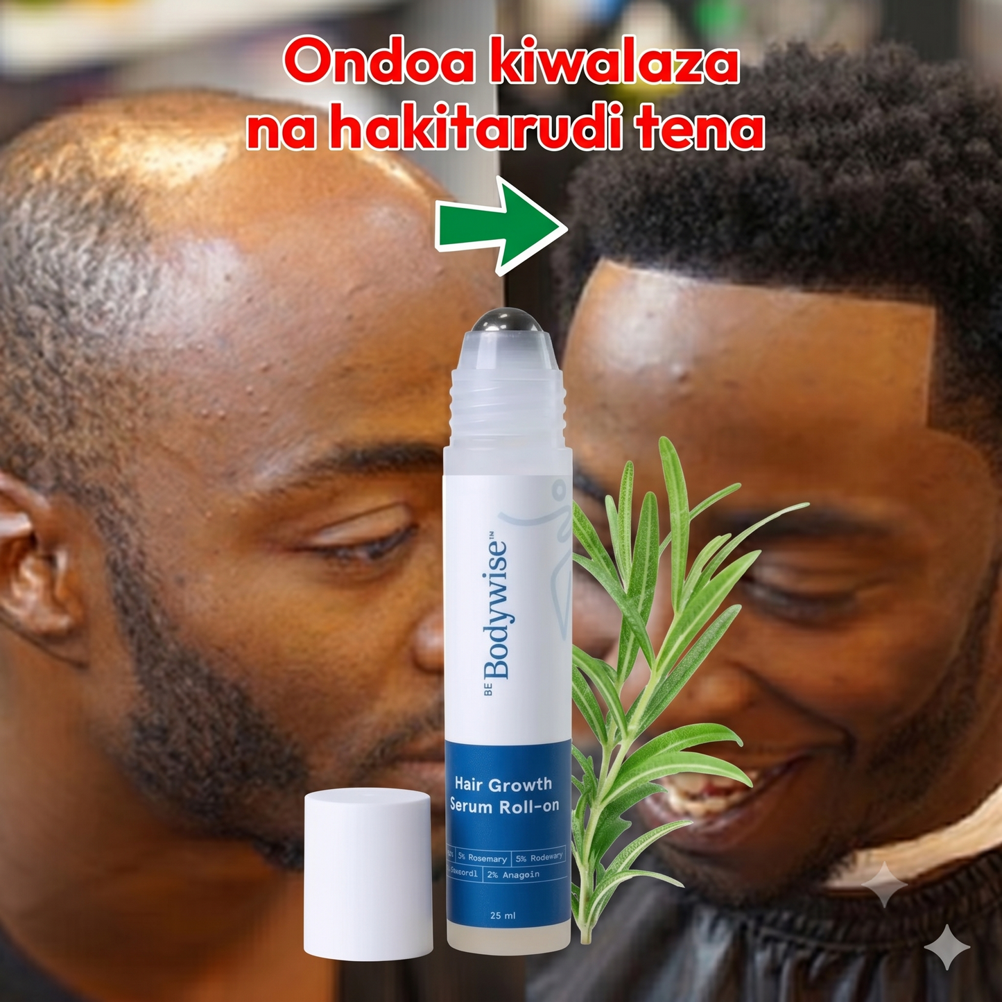 Advanced Hair Growth Serum Roll-On | 100% Natural